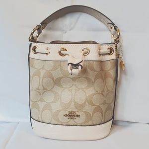 Coach mini bucket bag